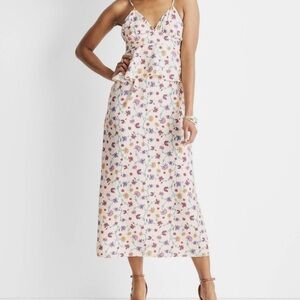 Jenny K Lopez Future Collective Dress Floral Empire Ruffle Midi Sundress NWT